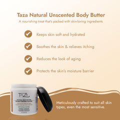Taza Natural Unscented African Shea Body Butter