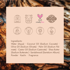 Taza Sandalwood Natural Soap (Pack of 3)