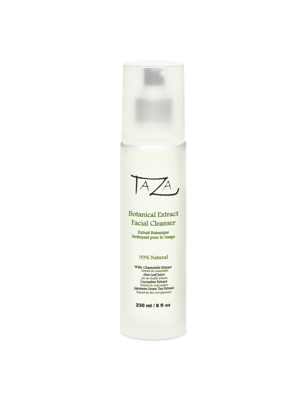 Taza Natural Botanical Extract Facial Cleanser