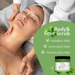 Taza Peppermint Dead Sea Salt Scrub