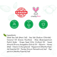 Taza Peppermint Dead Sea Salt Scrub