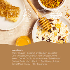 Taza Oatmeal Milk & Honey Natural Soap (Pack of 3)