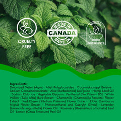 Taza Natural Omega-3 Hemp & Aloe Peppermint & Tea Tree Shampoo