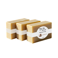 Taza Sandalwood Natural Soap (Pack of 3)
