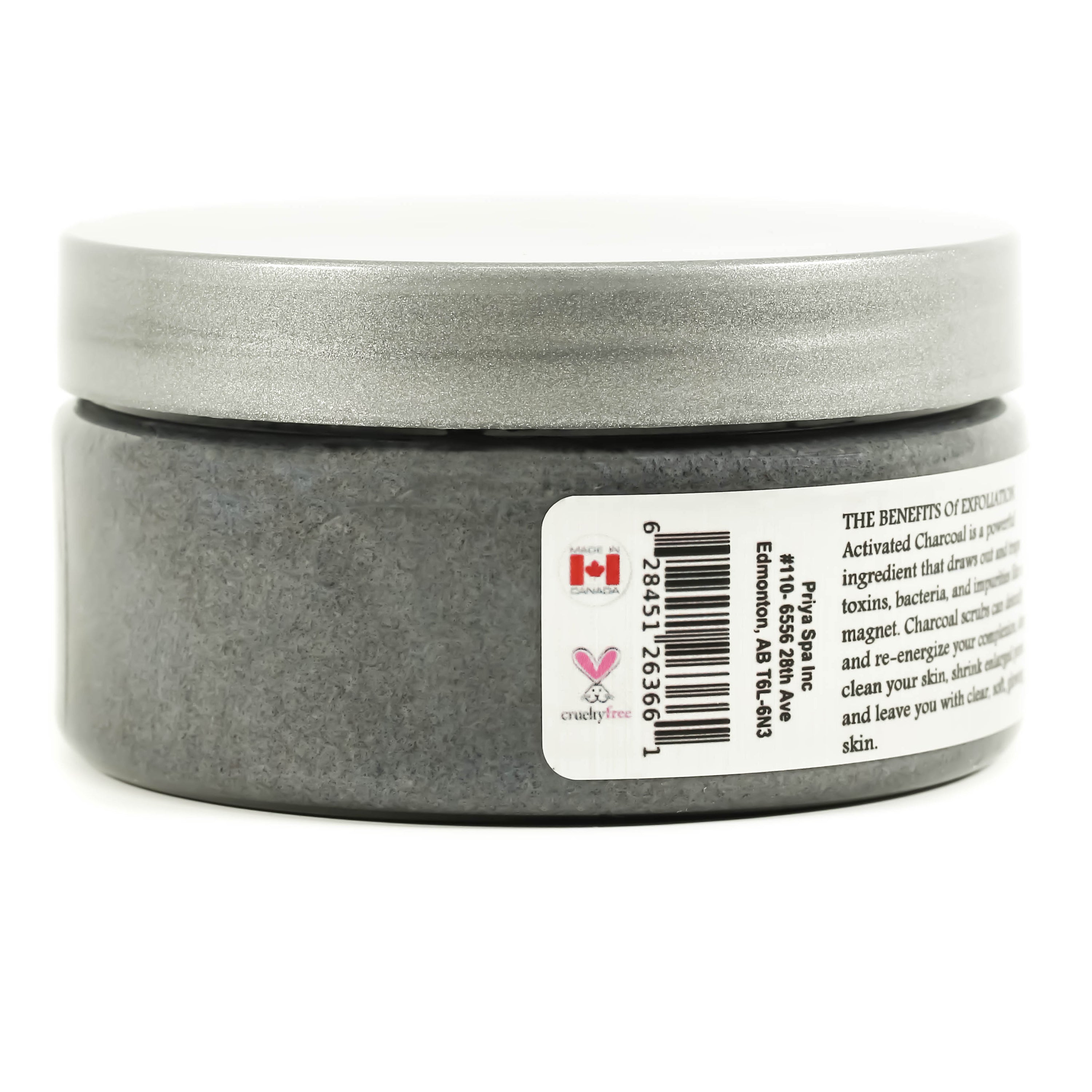 Taza Natural Activated Charcoal Face & Body Scrub