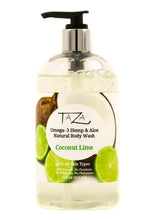 Taza Natural Omega-3 Hemp & Aloe Coconut Lime Body Wash