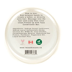 Premium Taza Natural Peppermint Shampoo Bar (90 g)