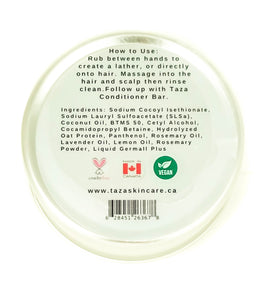 Premium Taza Natural Rosemary Lavender Shampoo Bar (90 g)
