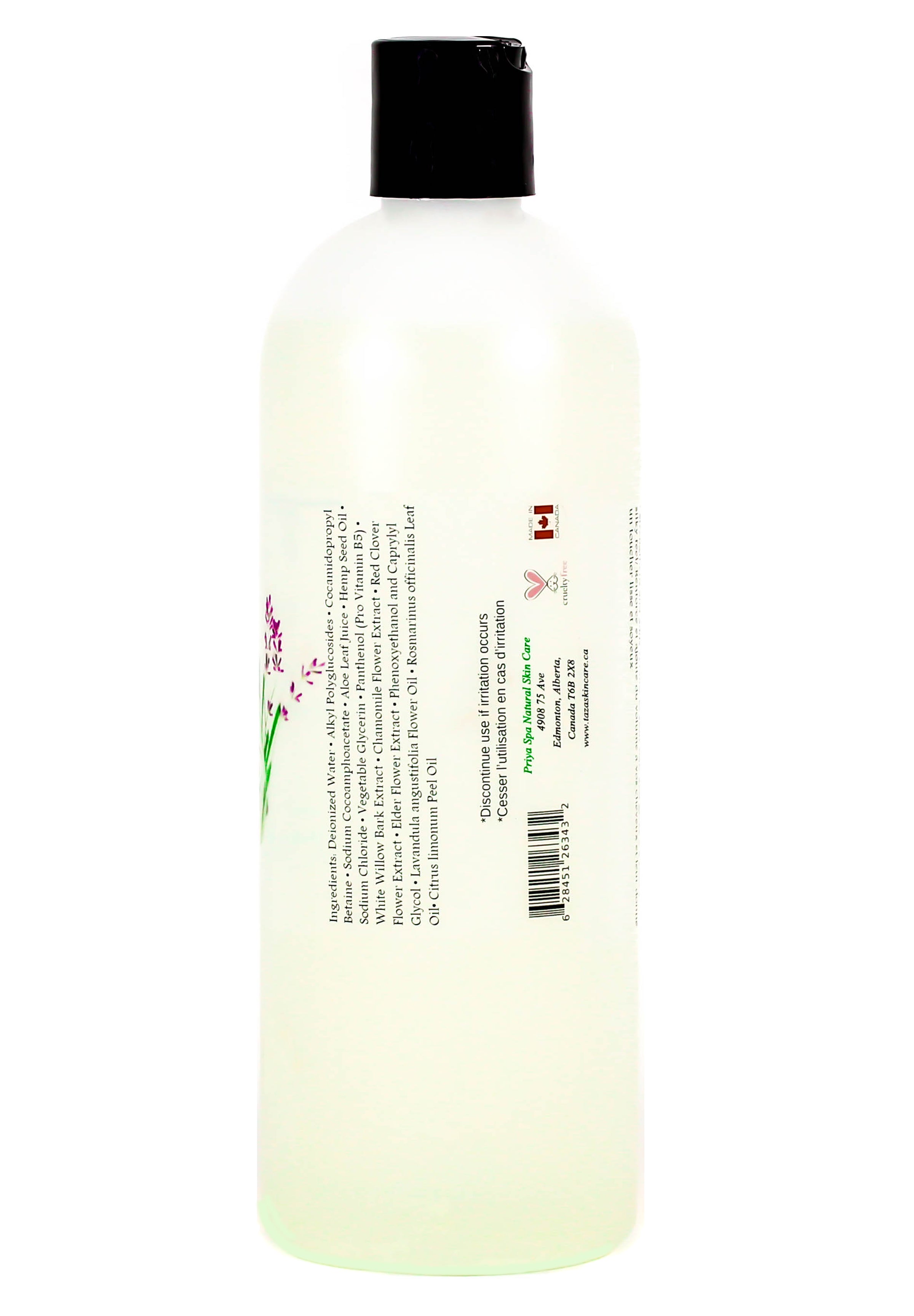 Taza Natural Omega-3 Hemp & Aloe Rosemary Lavender Botanical Shampoo