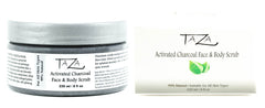 Taza Natural Activated Charcoal Face & Body Scrub
