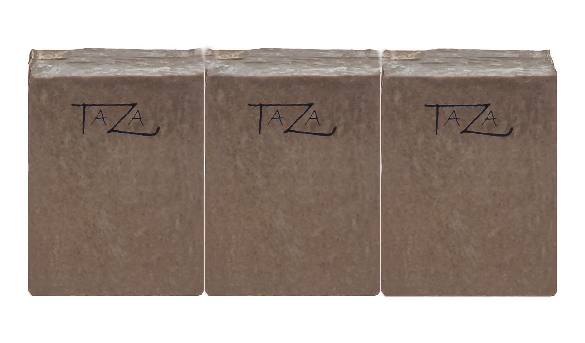 Taza Dead Sea Mineral Mud Natural Soap (Pack of 3)