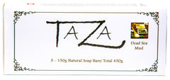 Taza Dead Sea Mineral Mud Natural Soap (Pack of 3)