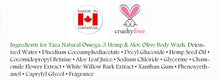Taza Natural Omega-3 Hemp & Aloe Olive Body Wash