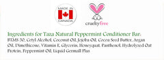 Premium Taza Natural Peppermint Conditioner Bar (90 g)