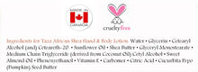 Taza Natural Unscented African Shea Hand & Body Lotion