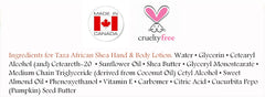 Taza Natural Unscented African Shea Hand & Body Lotion